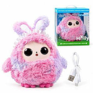 Интерактивная игрушка с искусственным интеллектом Holly (H-31456) говорит на украинском языке, 50 языков, Wi-Fi, LED-глаза, игры и сказки