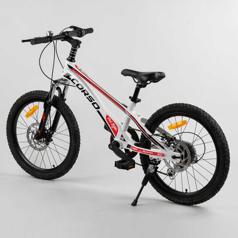 Дитячий спортивний велосипед 20'' CORSO «Speedline» (MG-56818) магнієва рама, Shimano Revoshift 7 швидкостей