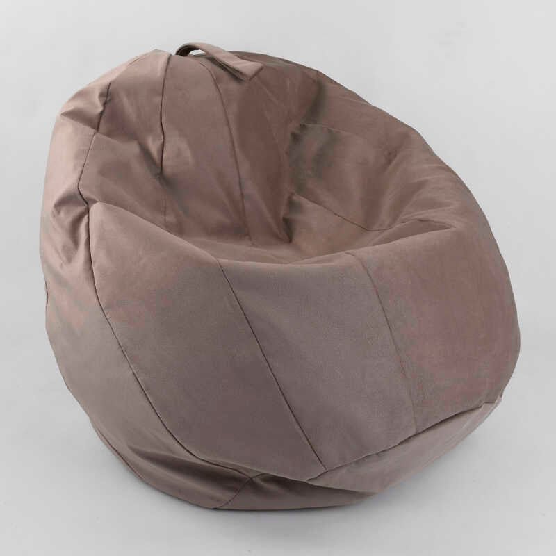 Кресло-мешок "Груша" 2070004141 "Homefort" пенополистероловый шарик, ткань велюр - цвет капучино