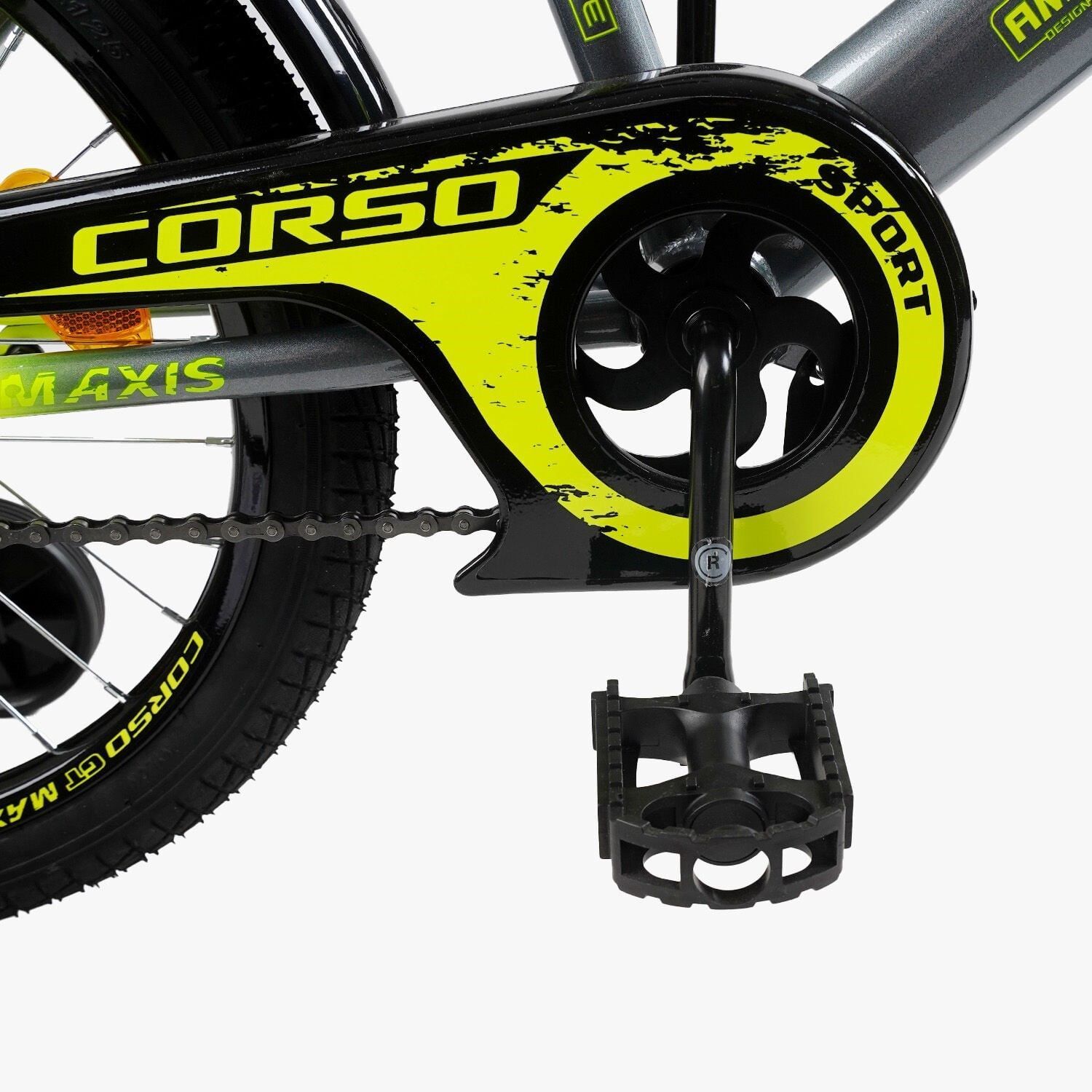 Велосипед двоколісний 18" дюймів "CORSO" MAXIS (CL-18922) ручне гальмо, додаткові колеса