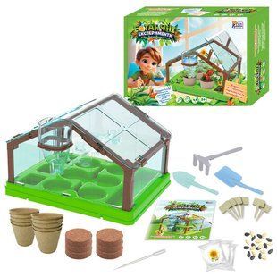 Ботанічні експерименти 78522 (12/2) "4FUN Game Club", ґрунт, теплиця, насіння, інструменти, в коробці