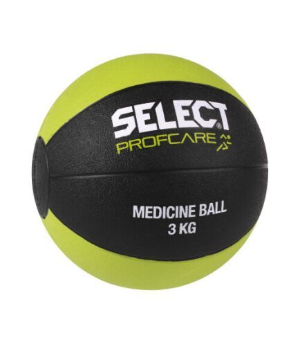Мяч медицинский SELECT Medicine ball (011) чорн/салатовий, 3кг