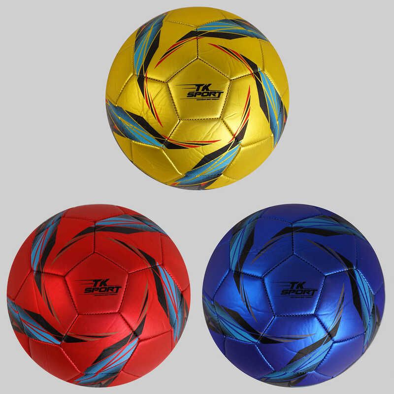 Мяч футбольный C 50161 (60) "TK Sport" 4 вида, материал PU, вес 330 грамм, размер №5