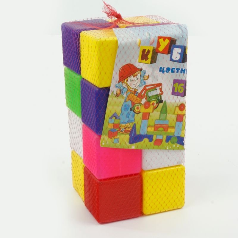 Кубик кольоровий в сітці 111/1 (6) 16 куб. "BAMSIC"