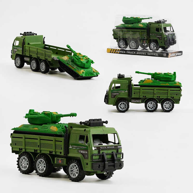 Військова техніка 102 (96/2) вантажівка та танк, вантажівка з інерцією, в слюді
