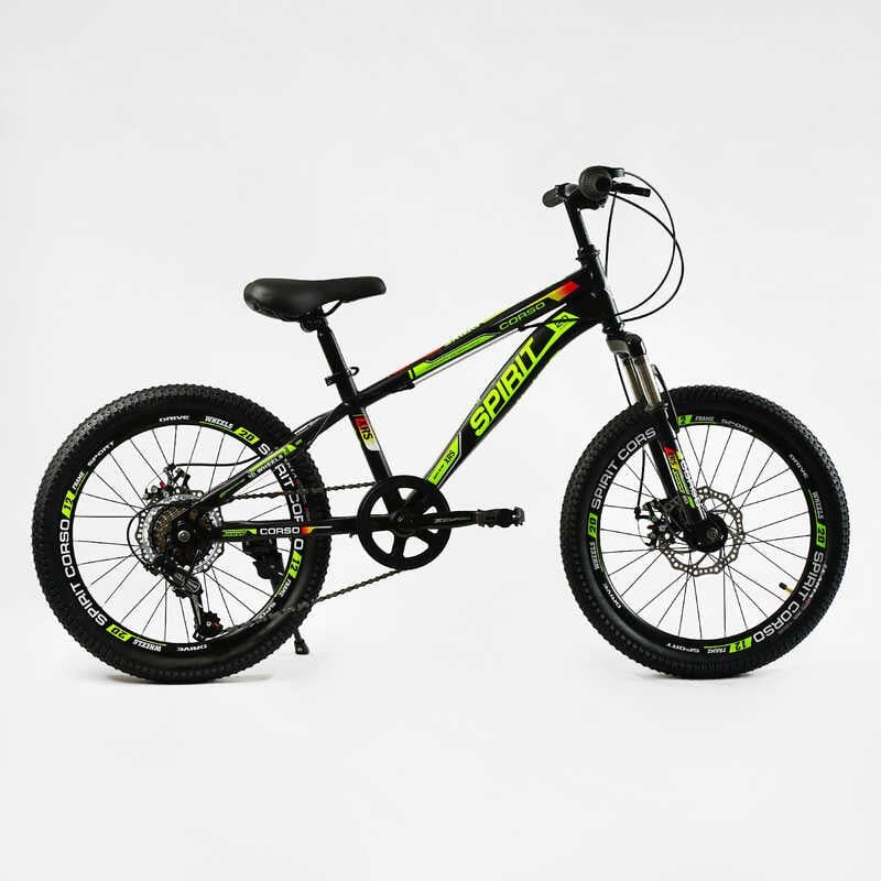 Велосипед Спортивный CORSO SPIRIT 20" дюймов TK-20306 (1) рама стальная 12", 7 скоростей Shimano, собран на 75