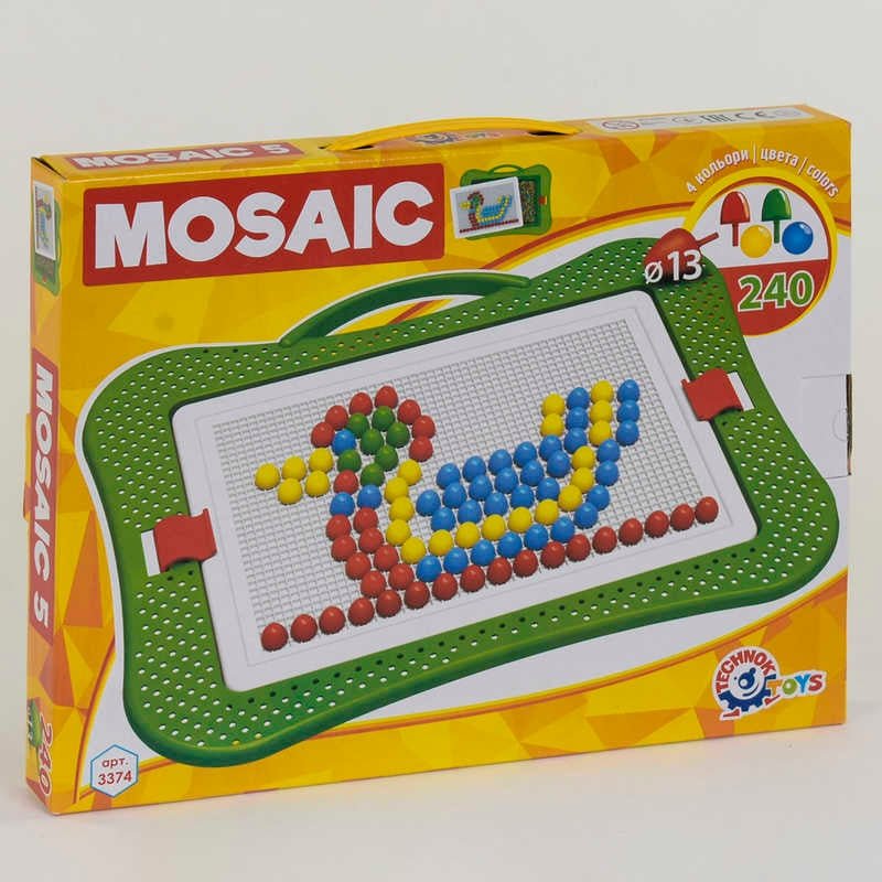 Мозаика №5 3374 (9) 240 эл, "Technok Toys"