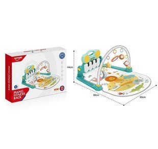 Коврик HE 0635 (12) съемная панель, пискавки, подсветка, Bluetooth, мелодии, 5 подвесок, зеркало, режимы громкости, в коробке