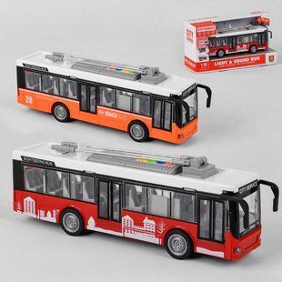 Тролейбус WY 911 AB (24) 2 види, інерція, світло, звук, у коробці