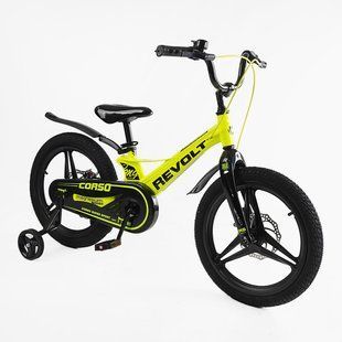 Велосипед 18" дюймів 2-х колісний Corso &laquo;REVOLT&raquo; MG-18340 (1) МАГНІЄВА РАМА, ЛИТІ ДИСКИ, ДИСКОВІ ГАЛЬМА, зібран на 75