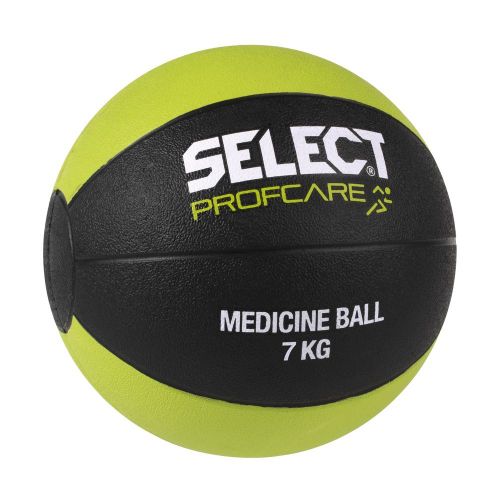 Мяч медицинский SELECT Medicine ball (011) чорн/салатовий, 7кг
