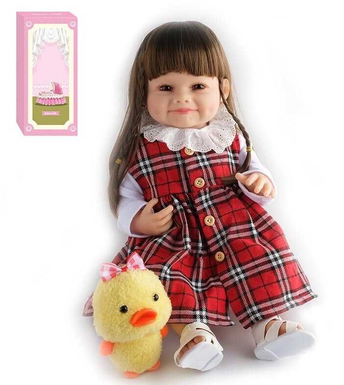 Лялька AD 2801-18 (12) гумова, 57см, знімний одяг, взуття, м’яка іграшка, памперс, пляшечка, пустушка, в коробці