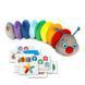 М`яка розвиваюча іграшка MC 040701-01 "Гусениця Rainbow" (8) "Масік", в сумці
