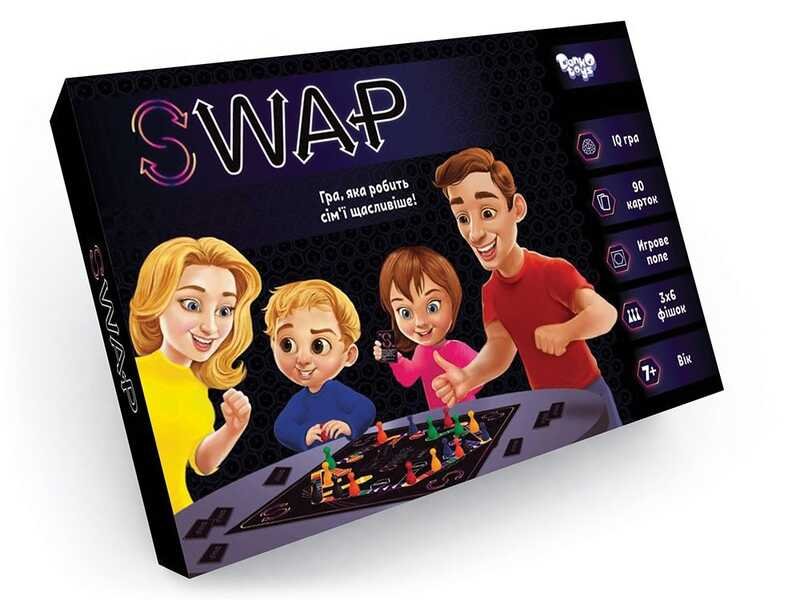 Настільна розважальна гра "Swap" укр G-Swap-01-01 U (10) "Danko Toys"