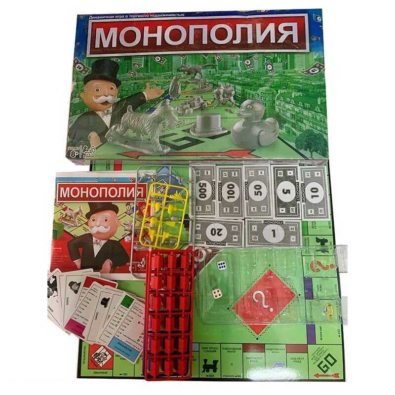 Экономическая игра DSP 016 (48/2) "Монополия", РОС.ЯЗЫК, в коробке