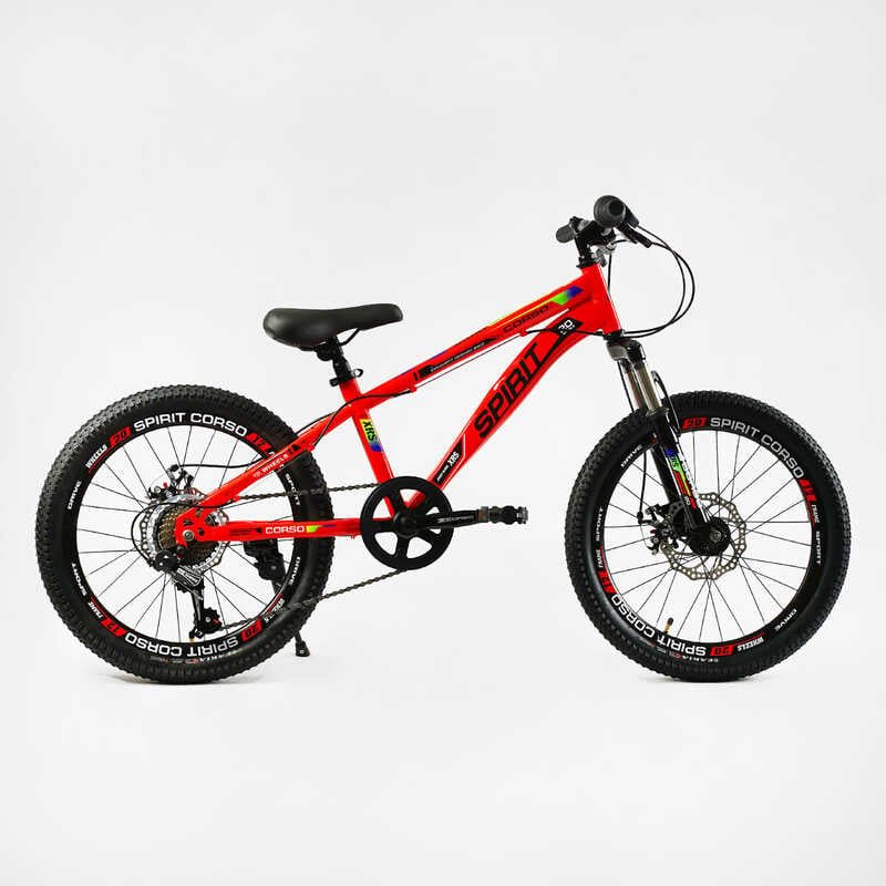 Велосипед Спортивный CORSO SPIRIT 20" дюймов TK - 20697 (1) рама стальная 12", 7 скоростей Shimano, собран на 75