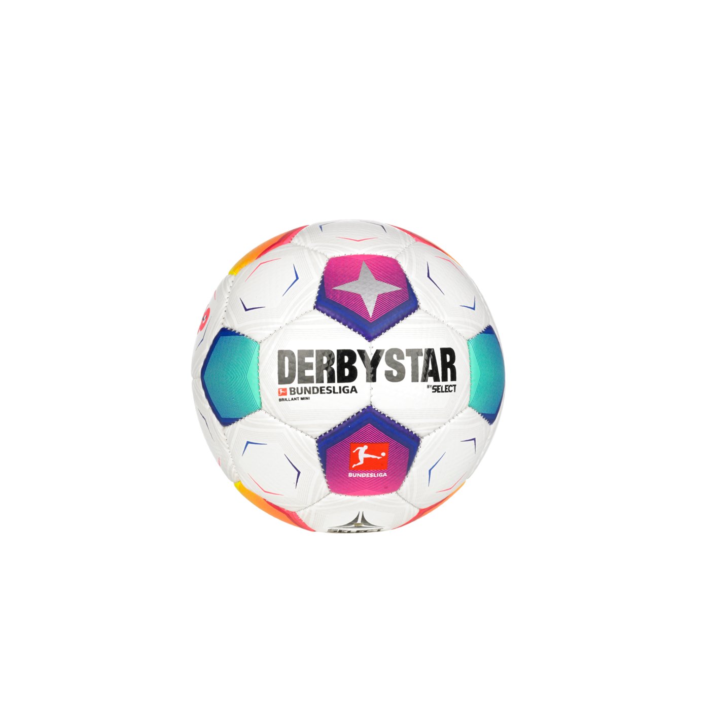 М'яч футбольний SELECT DERBYSTAR Bundesliga Brillant Mini v23 (887) біло/син/фіолет