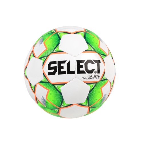 М’яч футзальний SELECT Futsal Talento 9 (327) біл/зел/помаран, 49,5-51,5