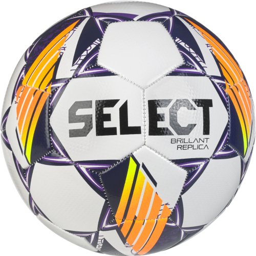 М'яч футбольний (дитячий) SELECT Brillant Replica v24 (096) біло/фіолет, 4