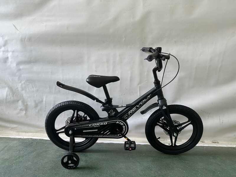 Велосипед 16" дюймов 2-х колесный Corso «REVOLT» MG-16301 (1) МАГНИЕВА РАМА, ЛИТЫЕ ДИСКИ, ДИСКОВЫЕ тормоза, собраны