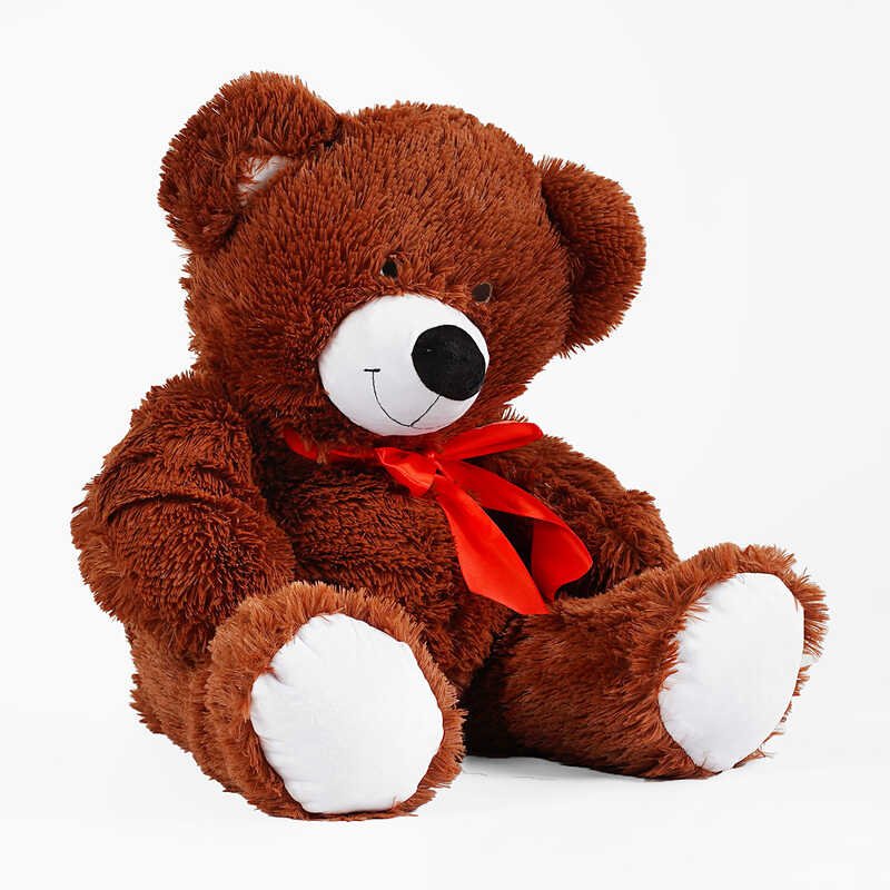М`яка іграшка "Ведмедик" колір коричневий В70493 висота 1 м (1)