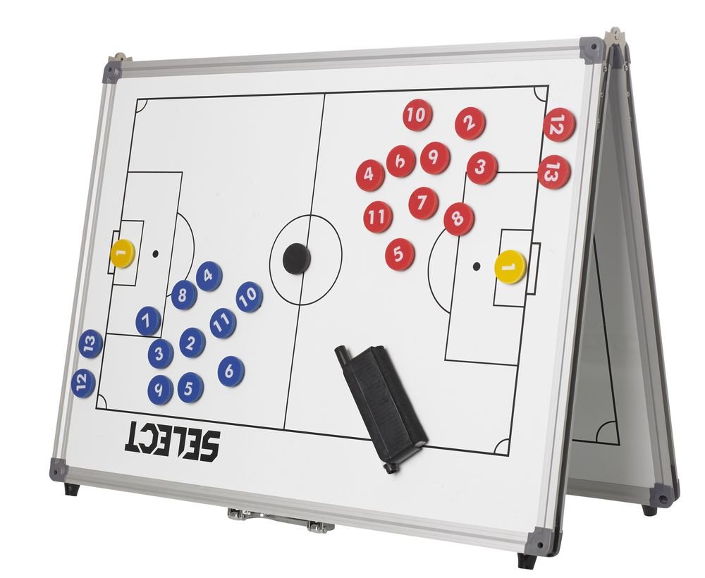 Раскладная тактическая доска SELECT Tactics board foldable - football (001) білий, 60х90