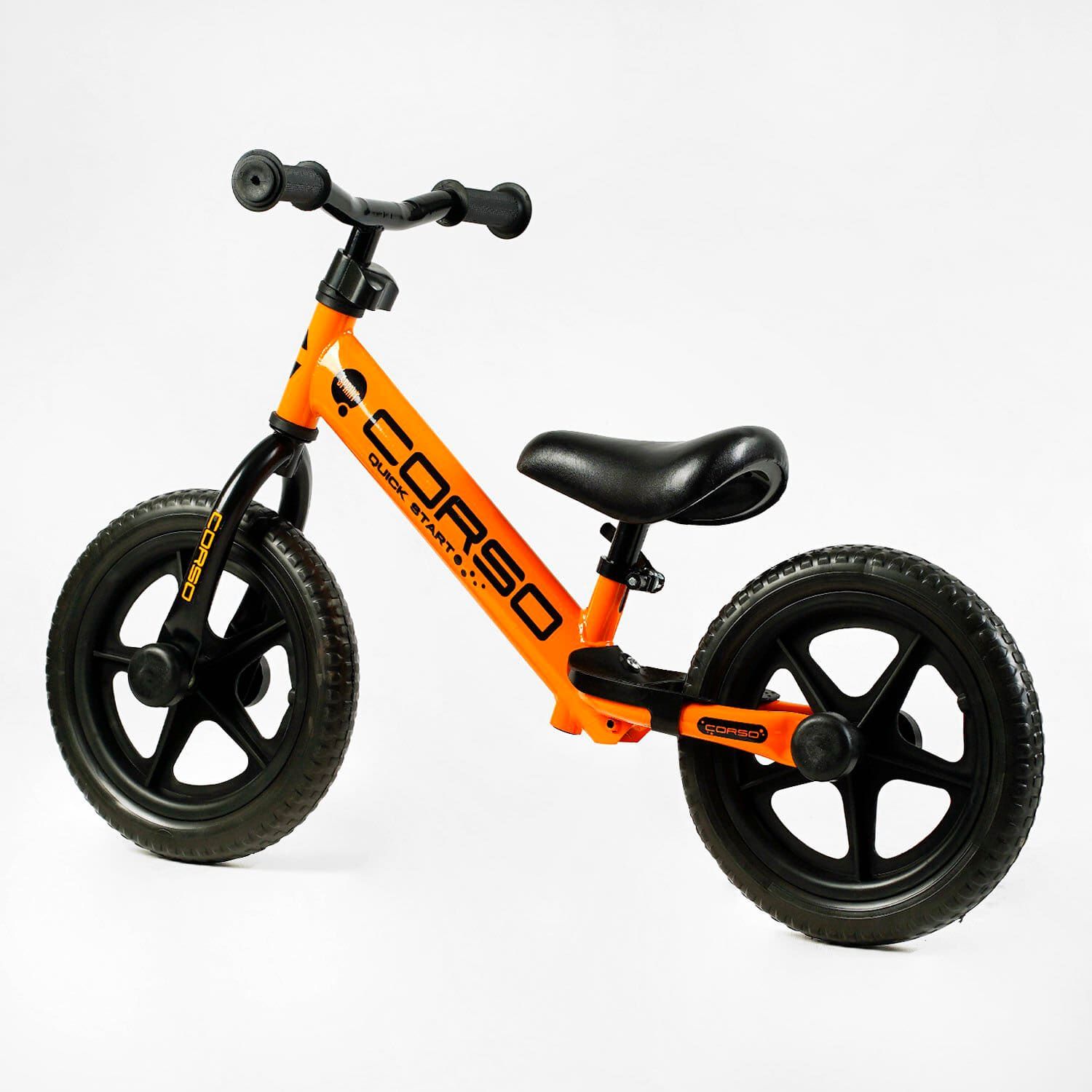Велобег детский "CORSO SPRINT" (JR-01258) стальная рама, колесо 12" EVA подставка для ног