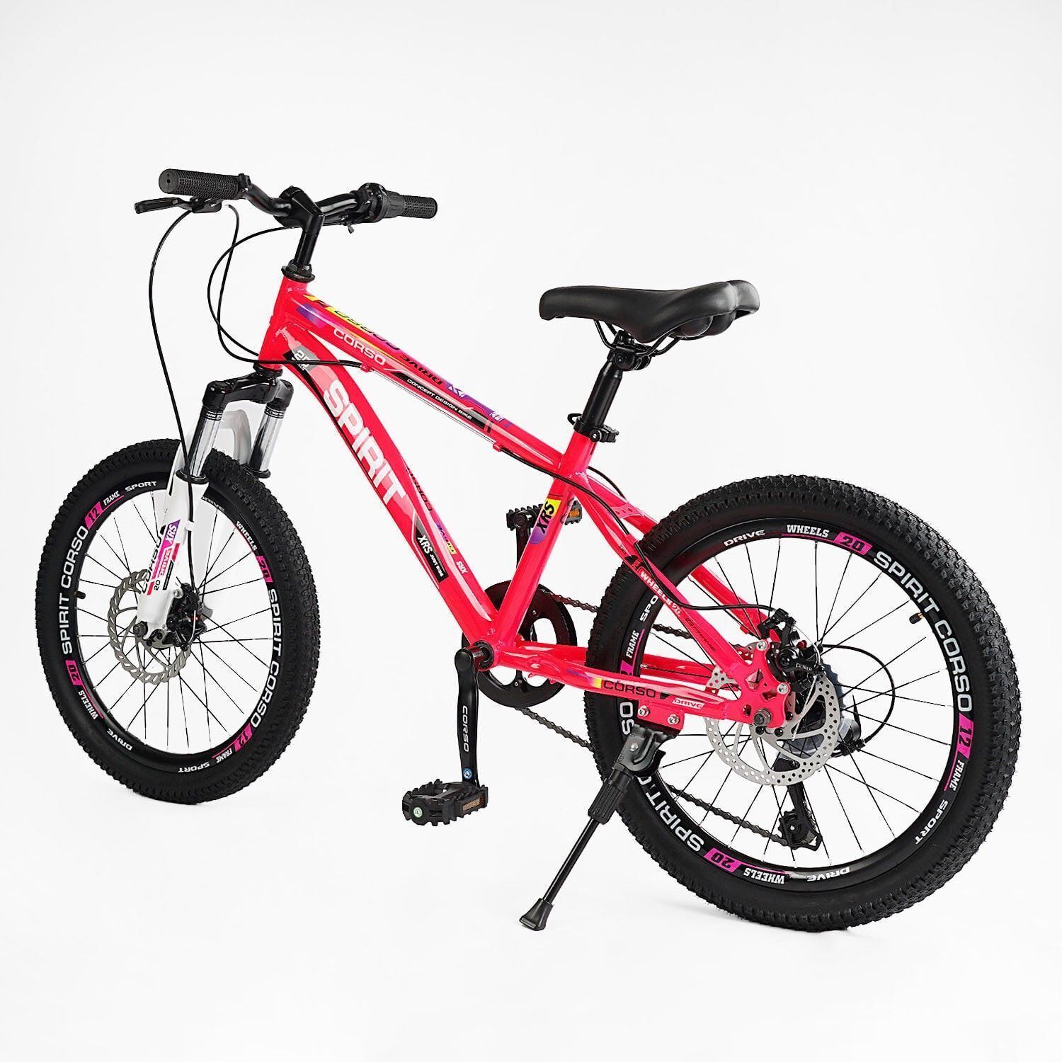 Велосипед Спортивний Corso &laquo;SPIRIT&raquo; 20" дюймів ST-20701 рама сталева 12" 7 швидкостей Shimano, зібран на 75%