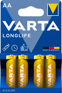 Батарейка VARTA Alkaline LONGLIFE AA BLI 4 шт