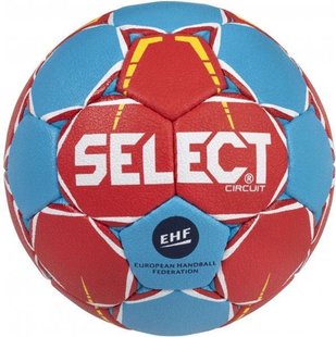 М’яч гандбольний SELECT Circuit (105) червон/син, 1