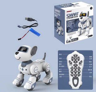 Собачка на радіокеруванні (BG 1533) "Smart stunt dog", світло, звук, сенсорне управління, в коробці