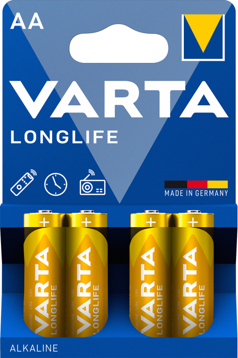 Батарейка VARTA Alkaline LONGLIFE AA BLI 4 шт