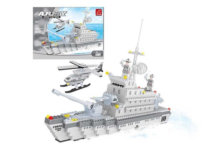 Конструктор AUSINI 22802 (12/2) "Морський флот", 606 деталей, у коробці