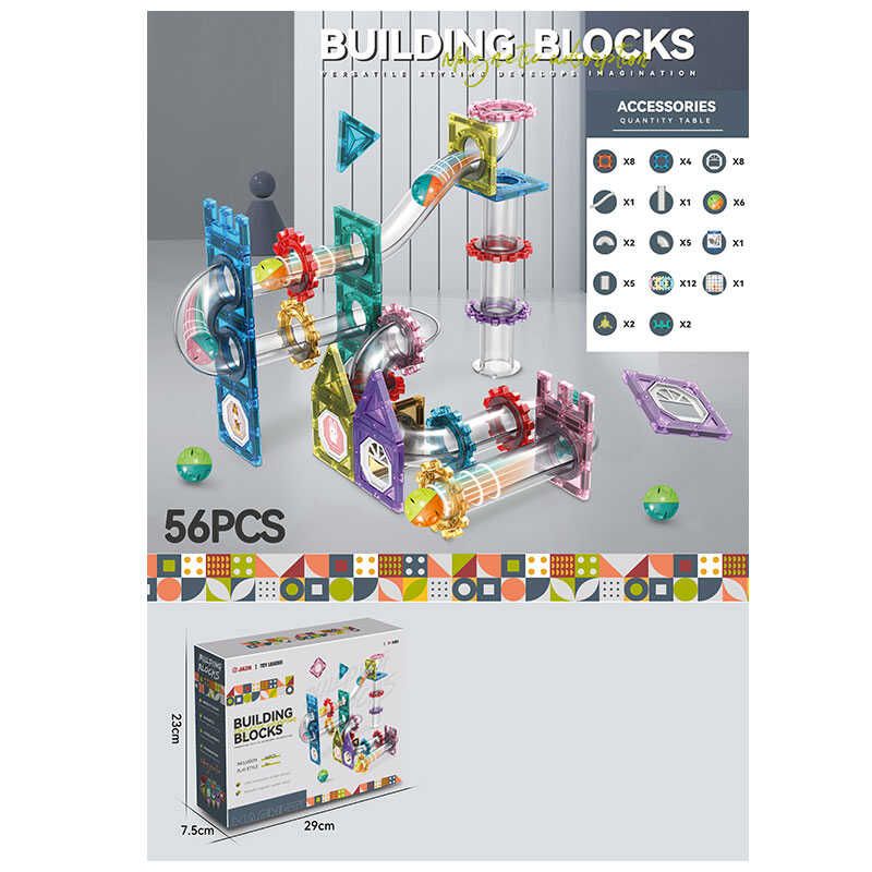 Конструктор магнітний 6605 A (36) 56 деталей, магнітний, лабіринт, кульки, в коробці