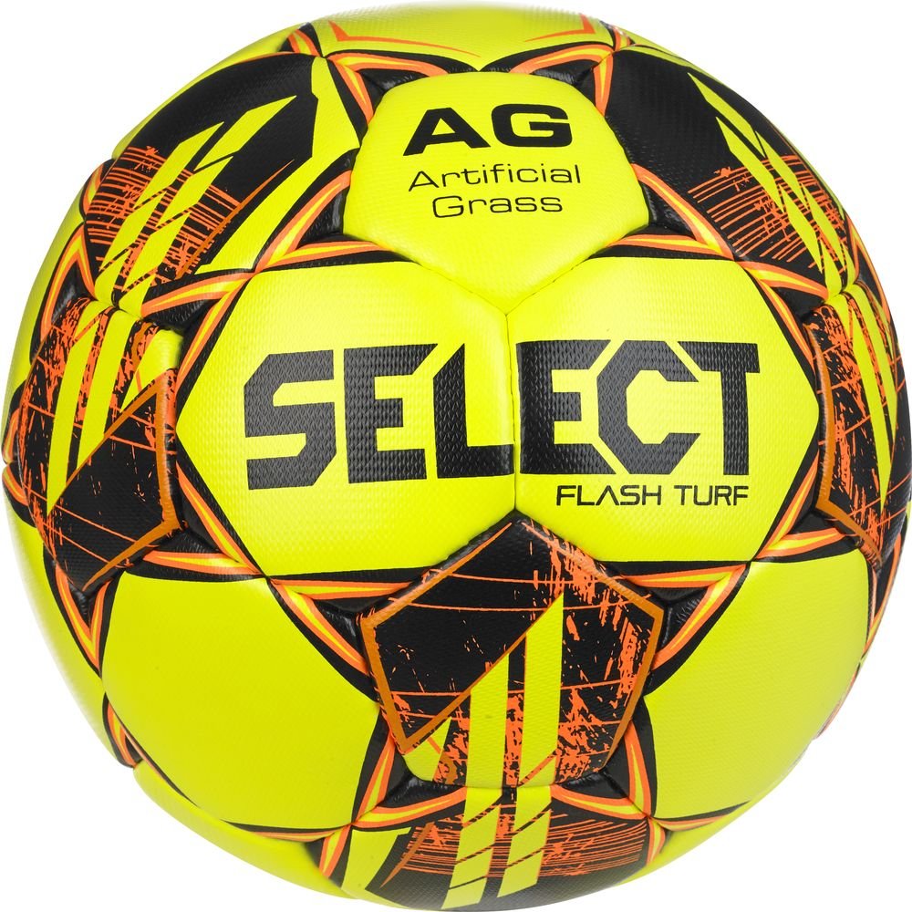 М’яч футбольний SELECT Flash Turf FIFA Basic v23 (383) жовт/помаранч, 4