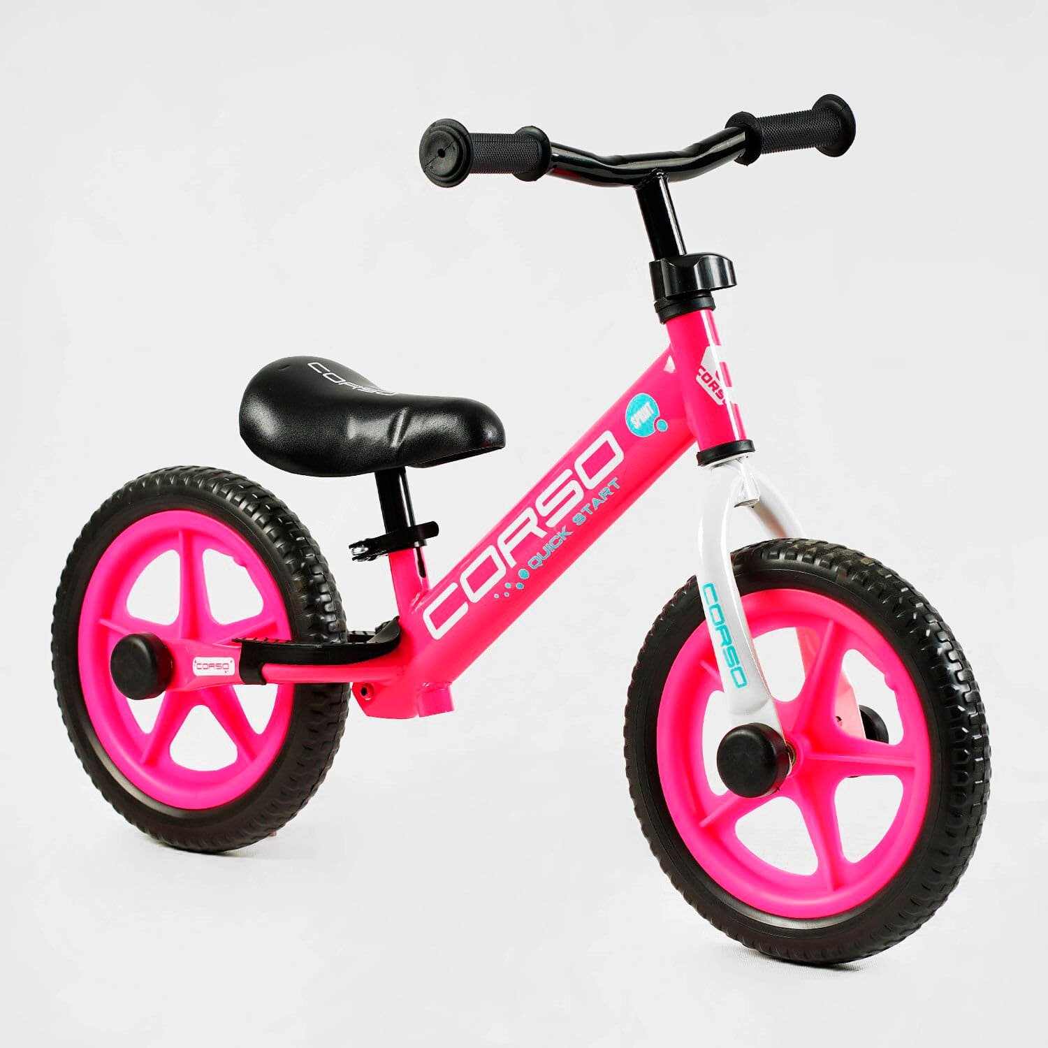 Велобег для детей "CORSO SPRINT" (JR-01309) стальная рама, колесо 12" EVA подставка для ног