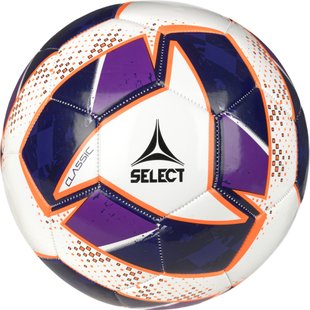 М'яч футбольний (дитячий) SELECT Classic v24 (096) біло/фіолет, 5