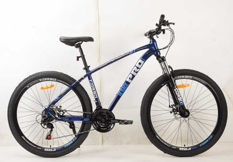 Велосипед Спортивный Corso HI RACE PRO 27,5 дюймов (HR-27156) рама алюминиевая 17'', оборудование Shimano 21 скорость