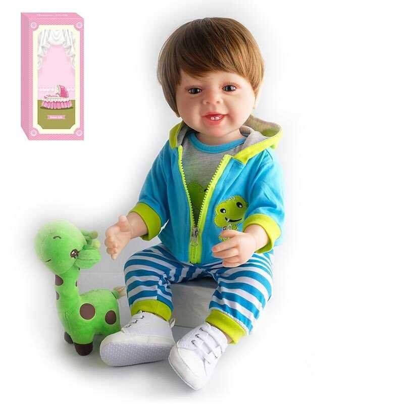 Лялька AD 2801-24 (12) гумова, 57см, знімний одяг, м’яка іграшка, памперс, пляшечка, пустушка, в коробці
