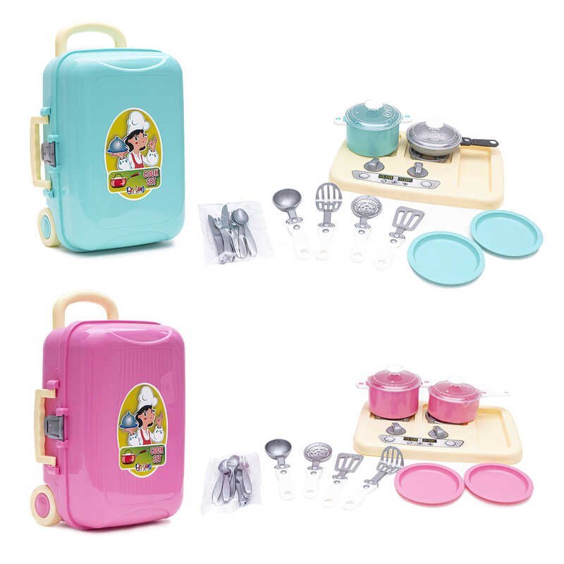 Детский кухонный набор в чемодане (121) "Orion", варочная поверхность, посуда