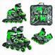 Ролики 32944-М Best Roller /размер 34-37/ цвет &ndash; ЗЕЛЕНЫЙ (6) колеса PU, ПЕРЕДНЕЕ КОЛЕСО СВЕТ, d колес &ndash; 7 см, в сумке