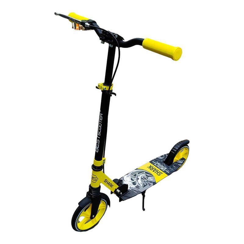 Самокат двухколесный с амортизатором и ручным тормозом Best Scooter (SH-10865) "SHARK"