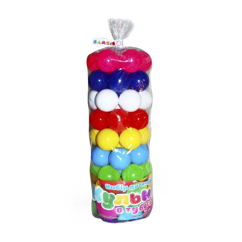 Дитячий набір "Кульки в тубусі" 62 штуки 0262 (6) "BAMSIC"