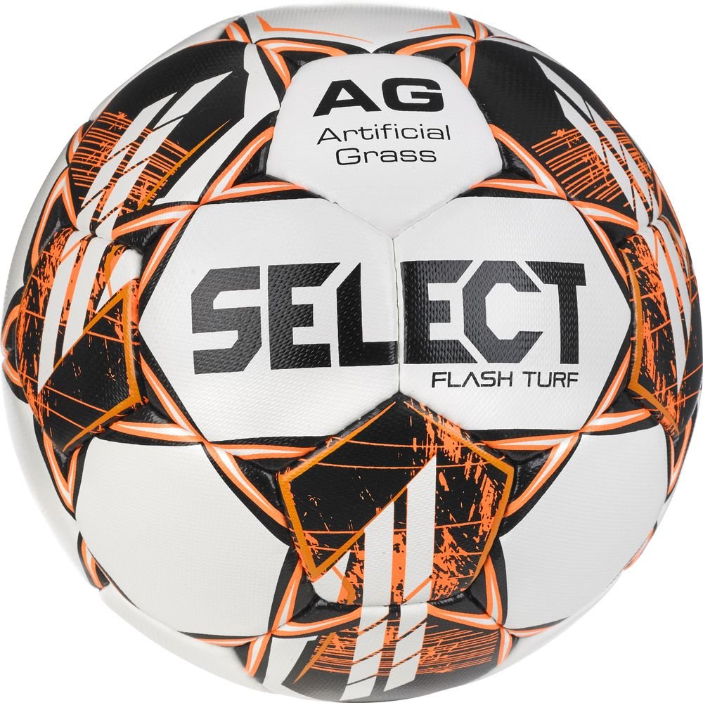М’яч футбольний SELECT Flash Turf FIFA Basic v23 (376) біло/помар, 5