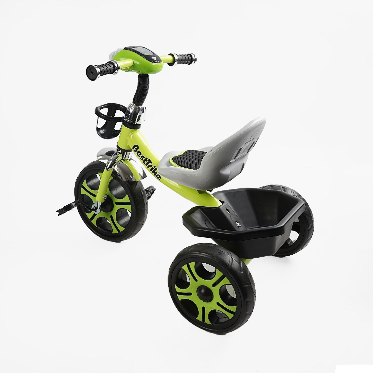 Детский 3-х колесный велосипед (BS-25084) Best Trike колеса EVA переднее 12&rdquo;, заднее 10&rdquo;, стальная рама, фара с музыкой и светом