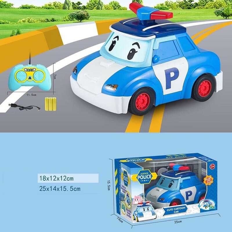 Машинка на радиоуправлении 180-1 A (48) полиция, на батарейках, пульт управления, в коробке