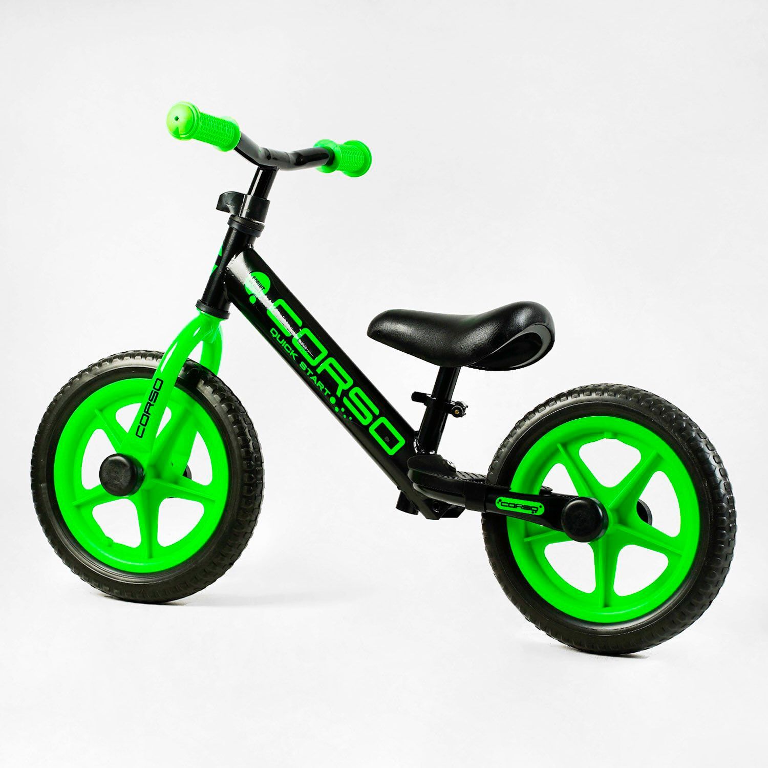 Велобег детский с колесами 12" EVA и подставкой для ног "CORSO SPRINT" (JR-74115) стальная рама