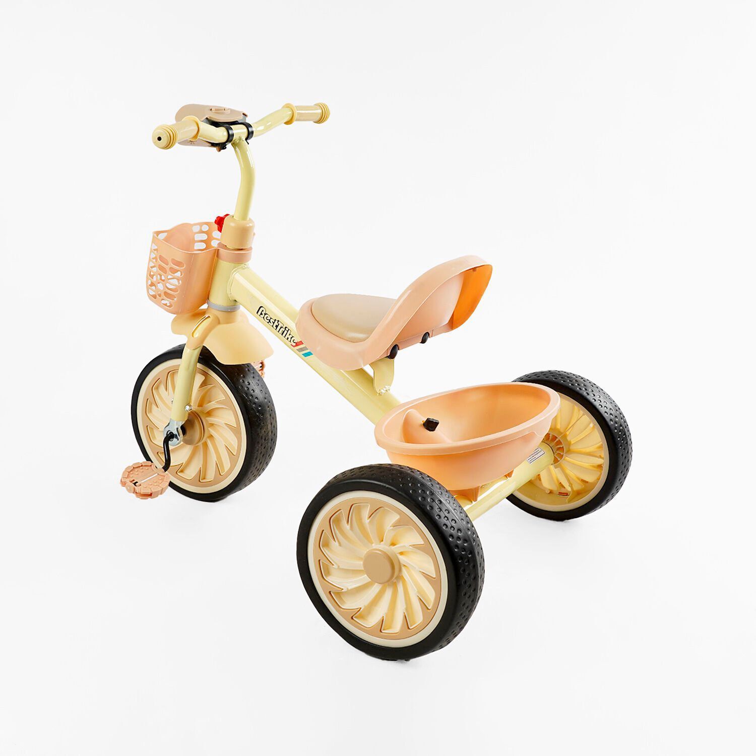 Велосипед трехколесный с фонариком и украинским озвучкой BS-33260 "Best Trike" 2 корзины, колеса EVA
