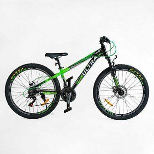 Велосипед Спортивний Corso &laquo;ULTRA&raquo; 26" дюймів UL-26654 (1) рама алюмінієва 13&rsquo;&rsquo;, обладнання Shimano 21 швидкість, зібран на 75