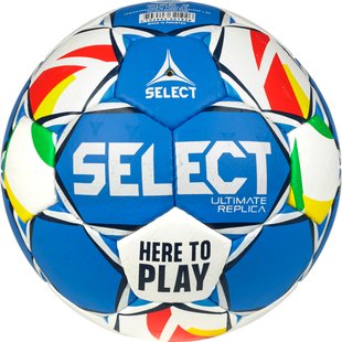 М’яч гандбольний SELECT Ultimate Replica EHF European League v24 (896) біло/синій, junior (2)